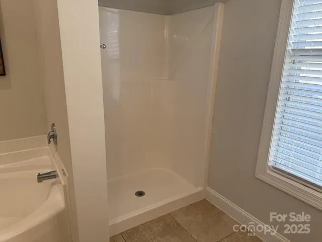 a bathroom with a tub