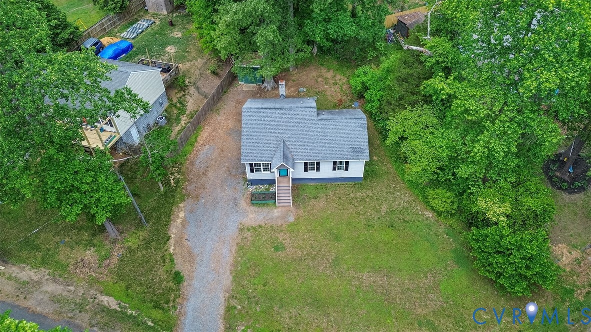 6338 Oak Drive Quinton, VA 23141 - Photo 23 of 25 an aerial view of a house with pool yard and outdoor seating