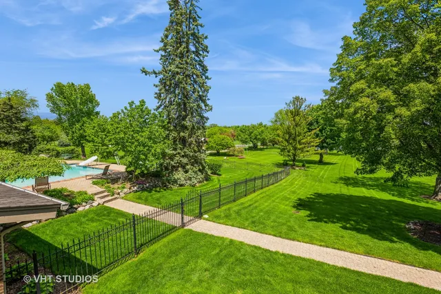 a view of an outdoor space and a yard