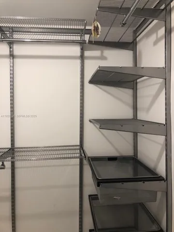 a close view of closet