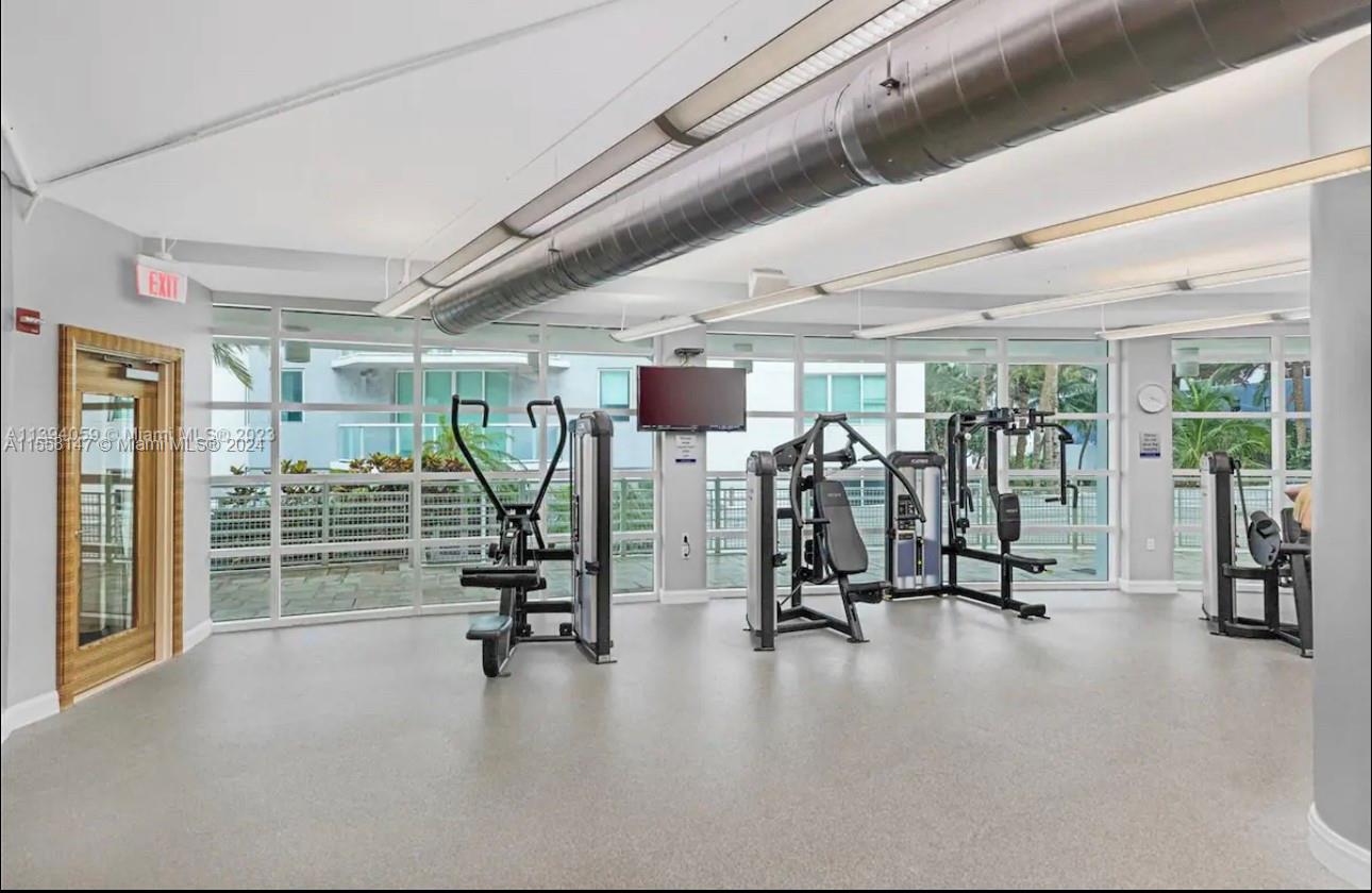 Downtown Miami Miami, FL 33132 - Photo 15 of 18 a view of a room with gym equipment