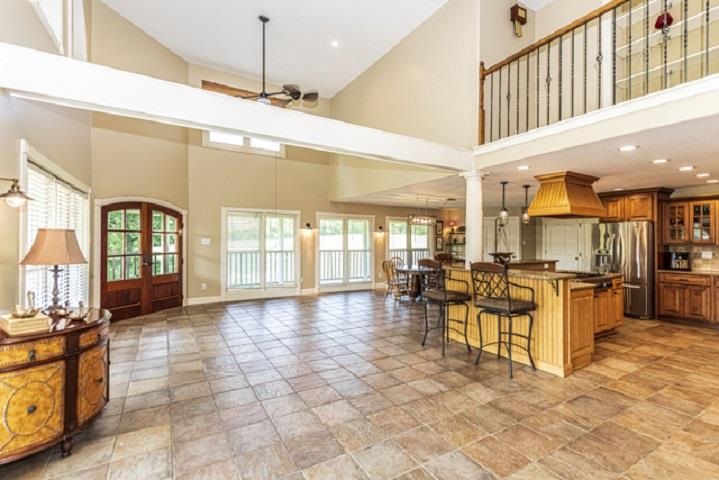 3155 Bass Road Millington, TN 38053 - Photo 8 of 25 Also opens to the huge family/great room. Custom handmade lighting, Built in Viking Stove, 6 eye gas cooktop, built in microwave.