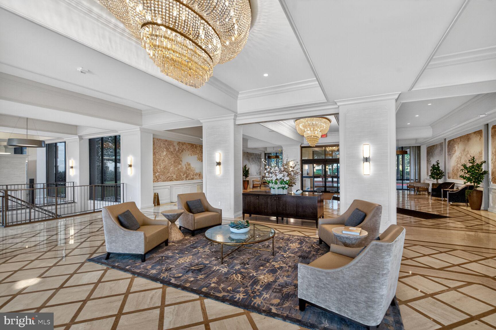 5225 Pooks Hill Road, Unit 422N Bethesda, MD 20814 - Photo 25 of 67 Renovated Lobby