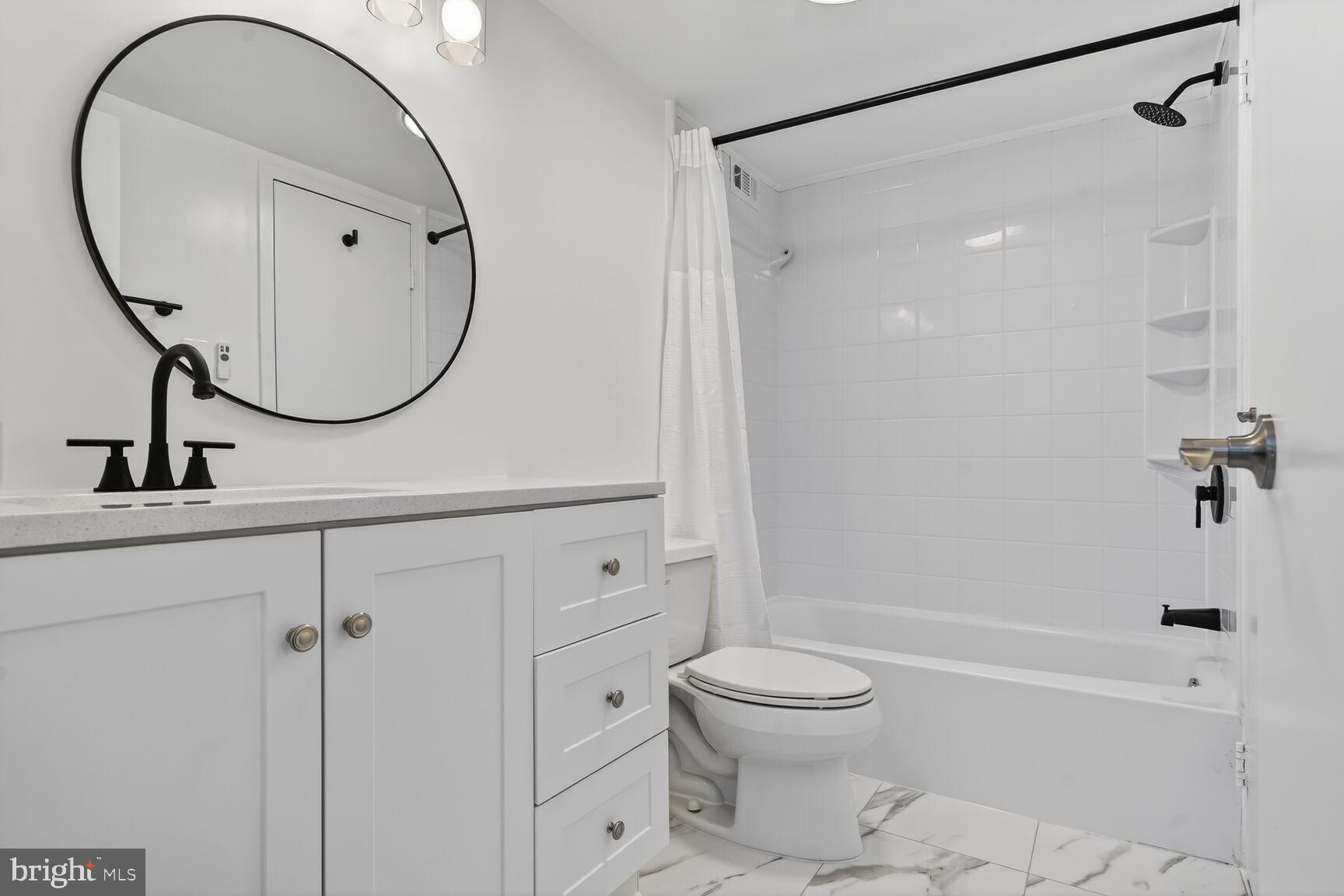 5225 Pooks Hill Road, Unit 422N Bethesda, MD 20814 - Photo 10 of 67 Bathroom w/ new tile flooring & new vanity