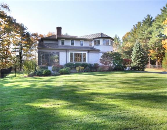 79 Winter Street Lincoln, MA 01773 - Photo 28 of 30 a front view of house with yard and trees