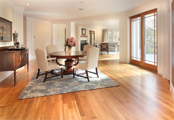 79 Winter Street Lincoln, MA 01773 - Photo 7 of 30 a living room with dining table and a large window