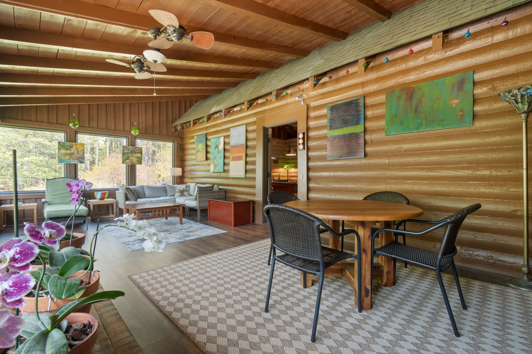5609 Bending Chestnut Road Franklin, TN 37064 - Photo 11 of 24 a outdoor dining space with furniture and a potted plant
