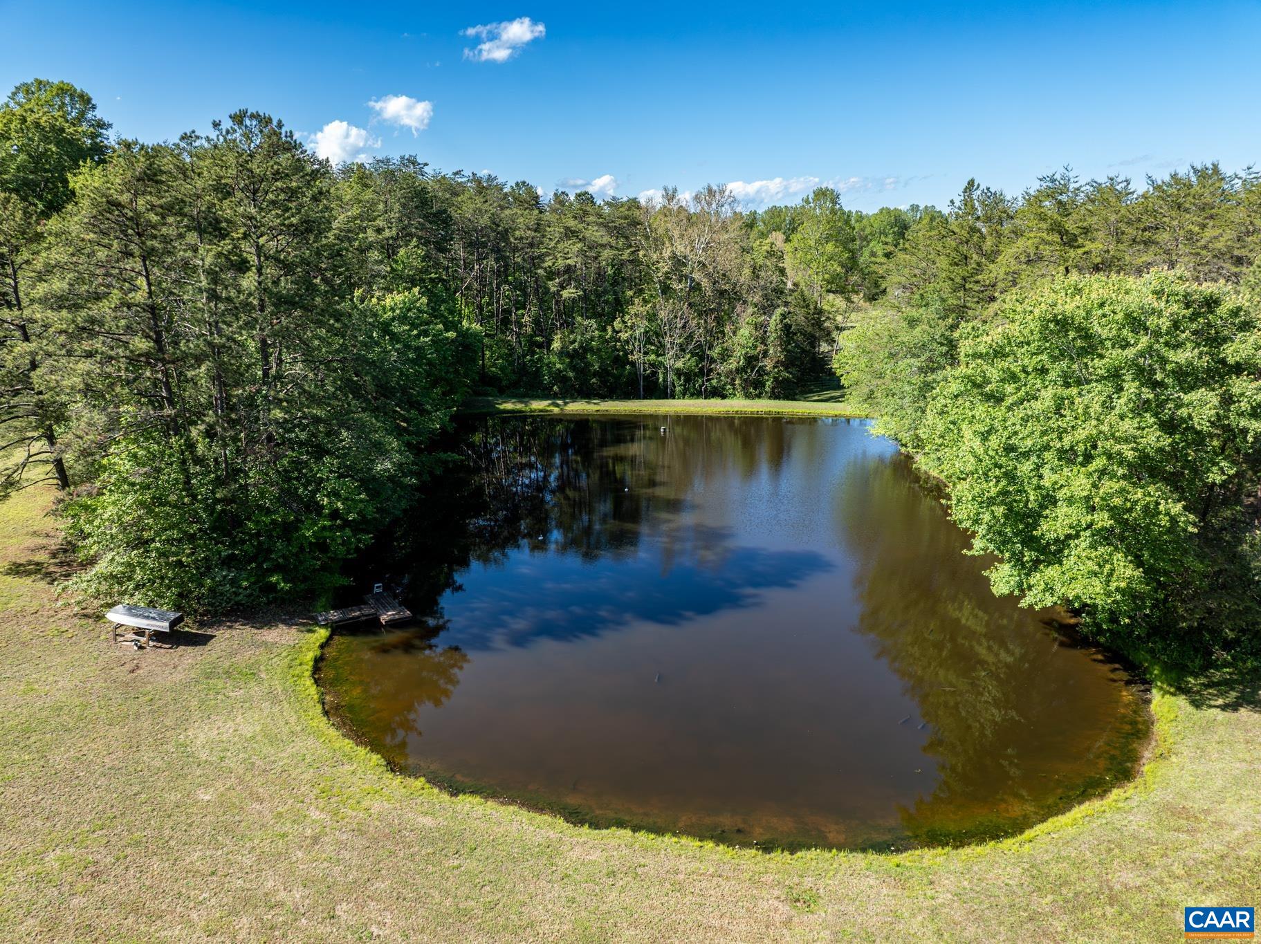 480 Dawsonville Road Barboursville, VA 22923 - Photo 12 of 55 a view of a lake from a yard