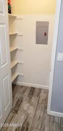 a view of a walk in closet