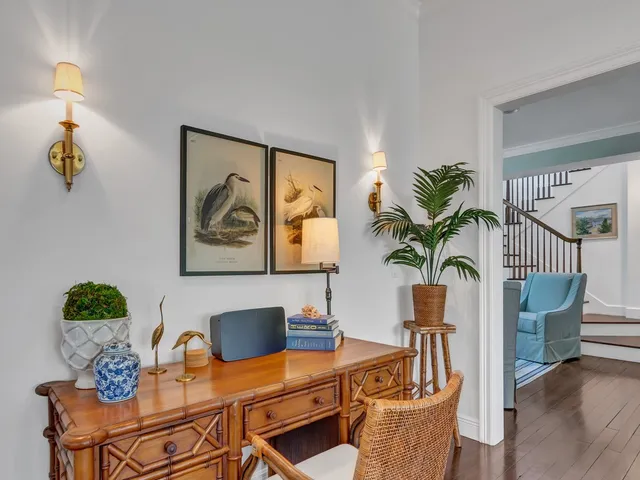 a workspace with furniture and couch