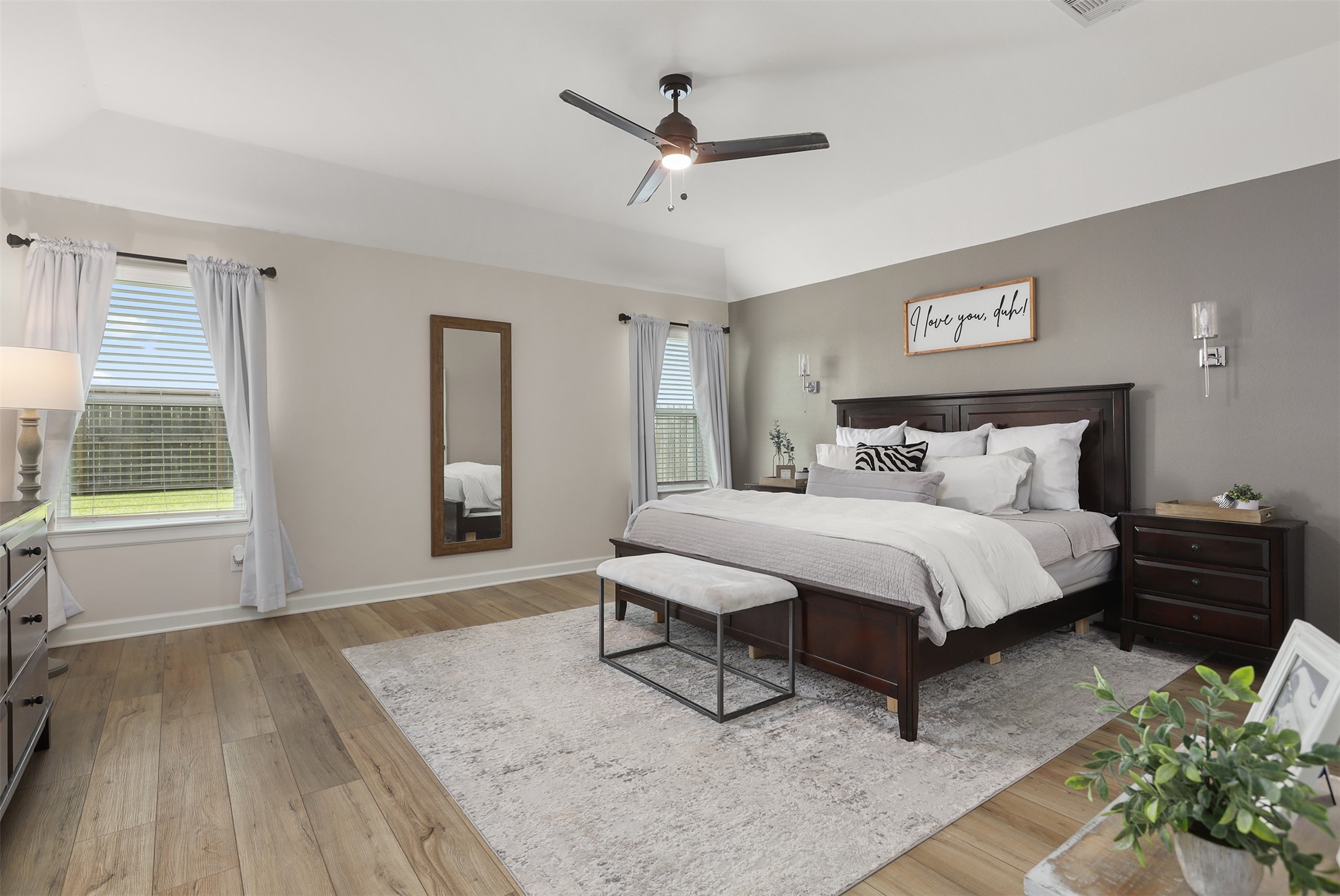 Relax in your Primary Suite with Large Bathroom and TWO walk-in closets!