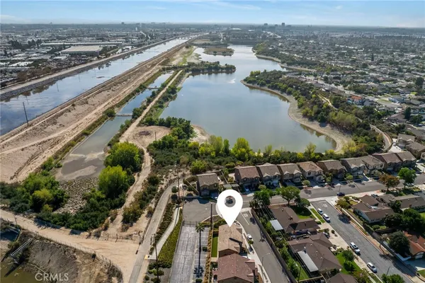 an aerial view of a city