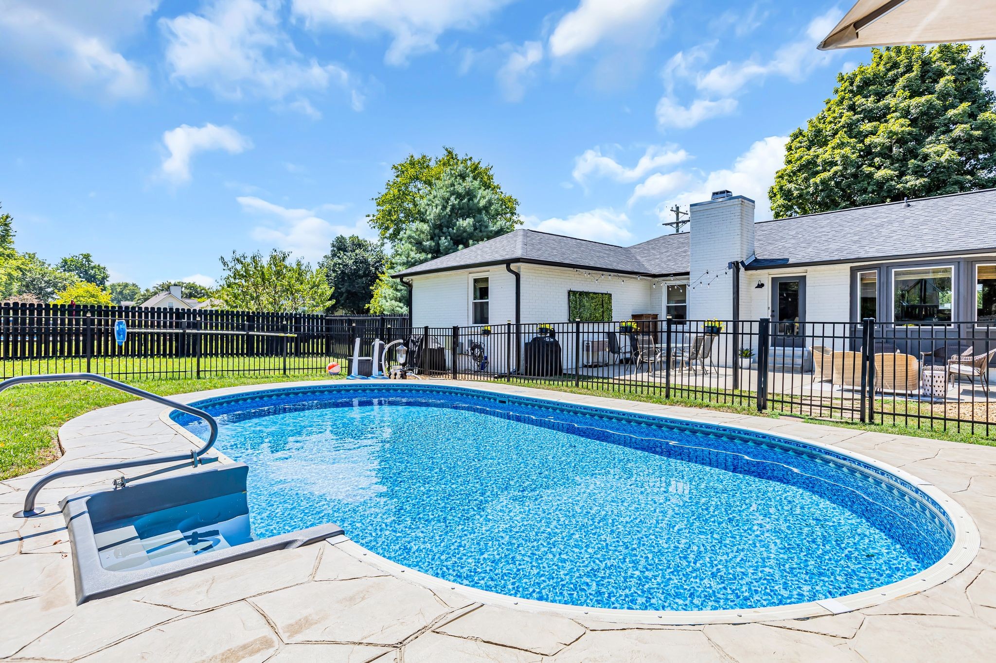 2808 Windy Way Thompson's Station, TN 37179 - Photo 28 of 39 a swimming pool with outdoor seating yard and barbeque oven