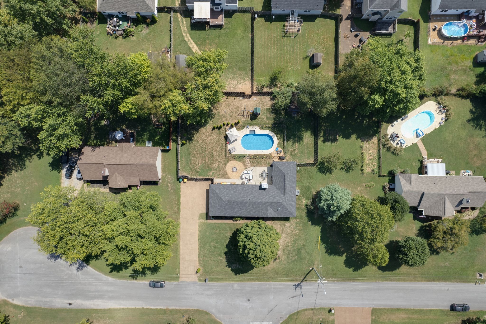 2808 Windy Way Thompson's Station, TN 37179 - Photo 30 of 39 an aerial view of a house with a yard
