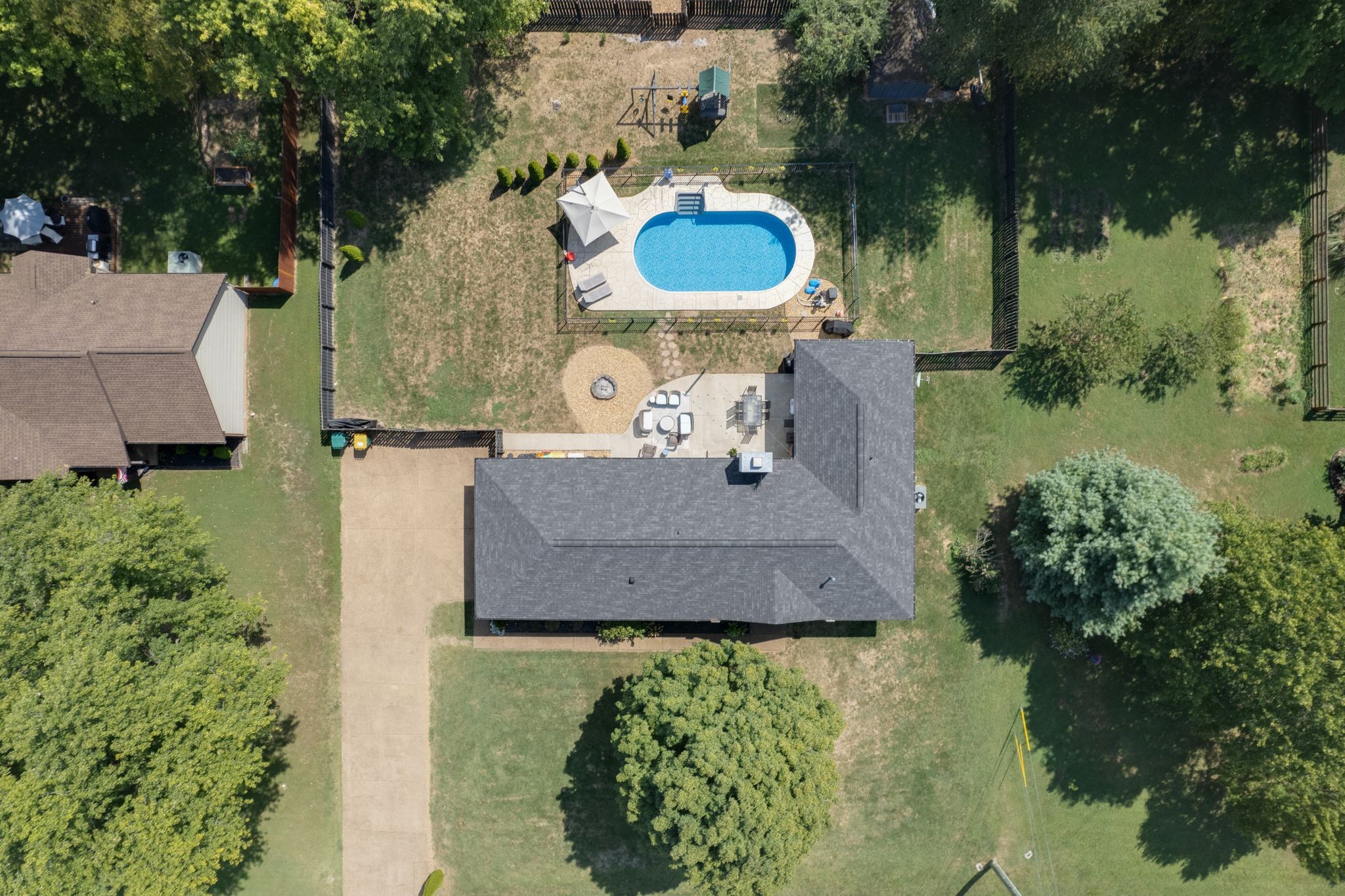 2808 Windy Way Thompson's Station, TN 37179 - Photo 31 of 39 an aerial view of a house with outdoor space and lake view