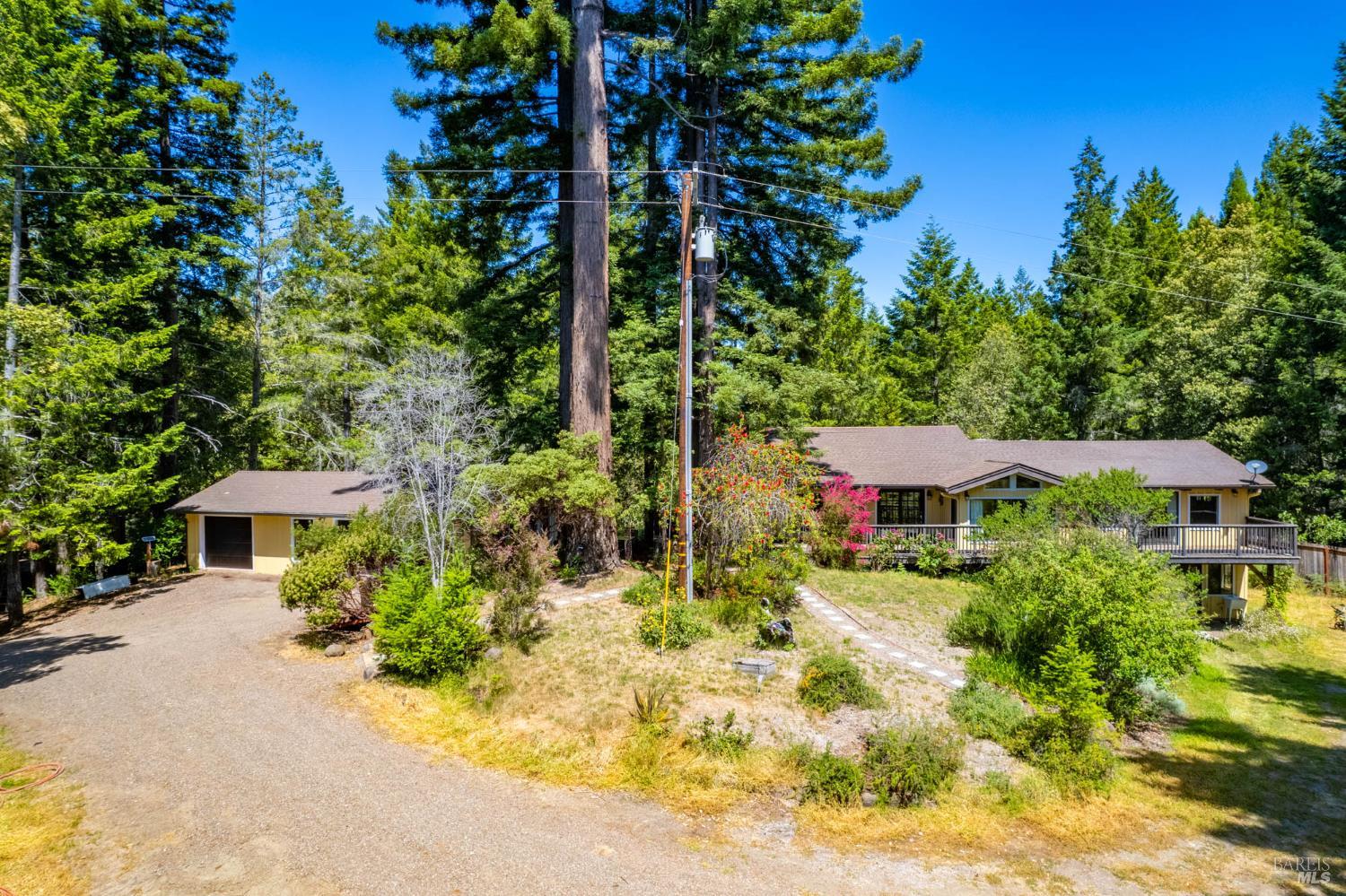 Redwood Ridge Oasis -  Updated Split-Level Home on Secluded 5.5± Acres