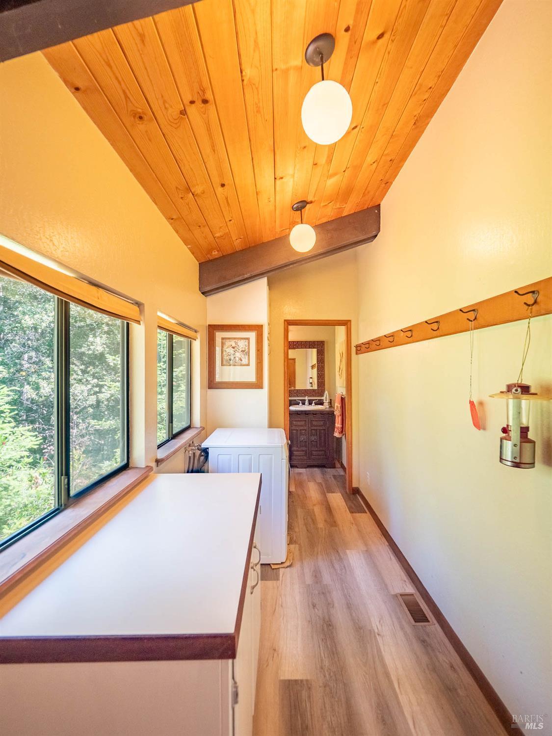 7701 Signal Ridge Road Philo, CA 95466 - Photo 11 of 32 Laundry area off the kitchen. Note the half bath.