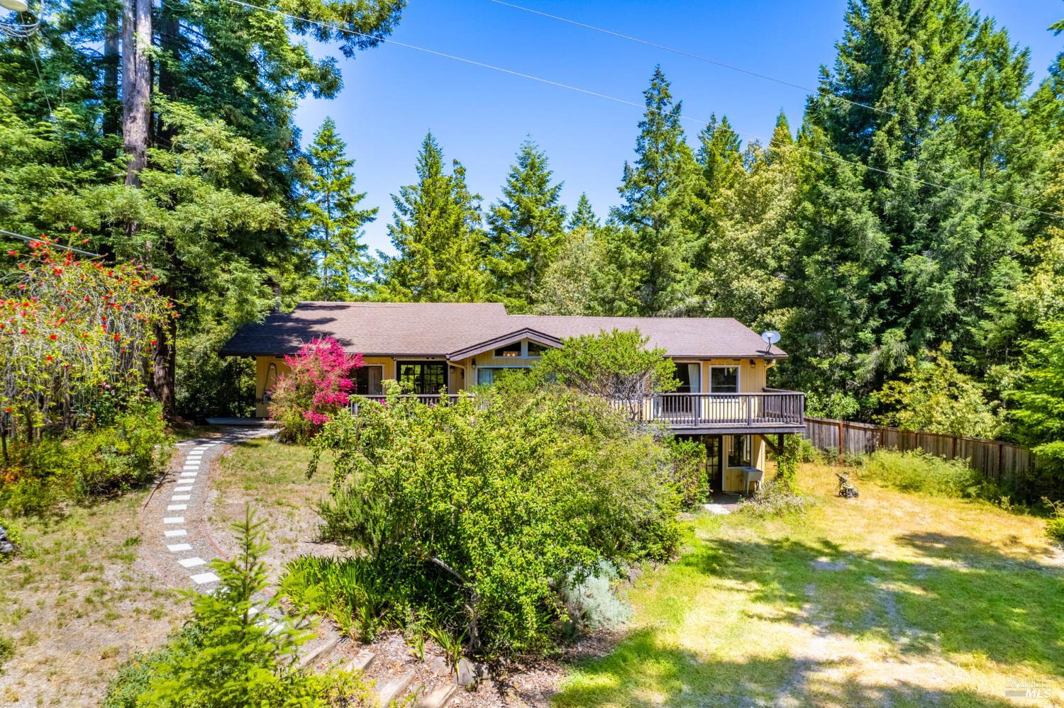 7701 Signal Ridge Road Philo, CA 95466 - Photo 27 of 32 The easy care yard area is fenced. The property is partially fenced