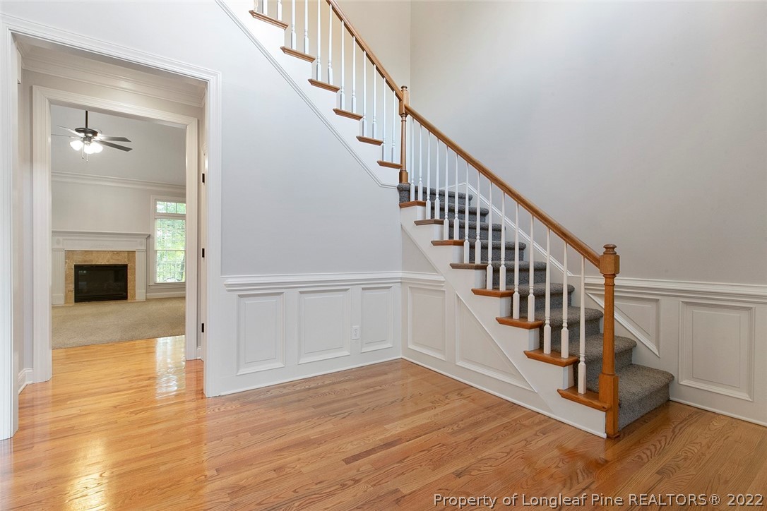 480 Whispering Pines Drive Spring Lake, NC 28390 - Photo 4 of 48 a view of entryway and hall with wooden floor