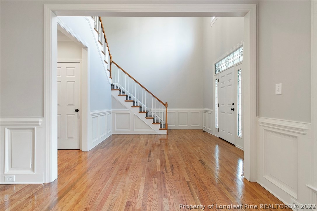 480 Whispering Pines Drive Spring Lake, NC 28390 - Photo 6 of 48 a view of entryway with wooden floor