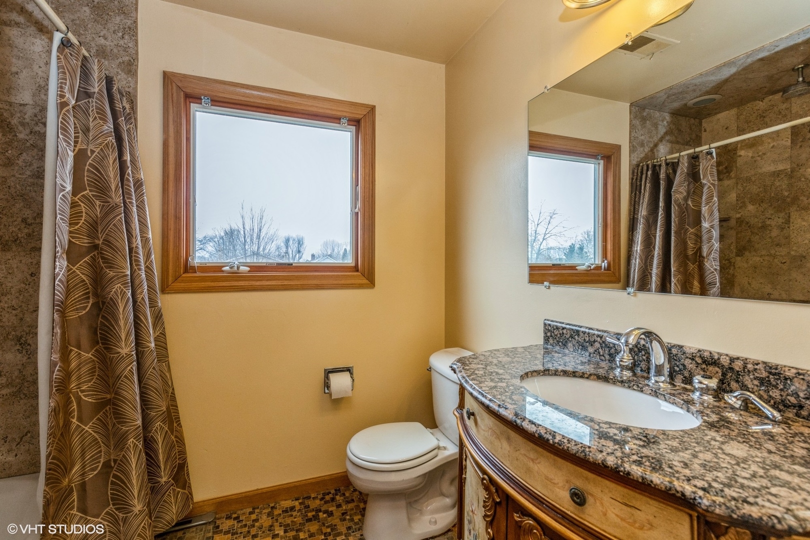 329 Killdeer Road Bloomingdale, IL 60108 - Photo 15 of 31 a bathroom with a granite countertop sink and a mirror