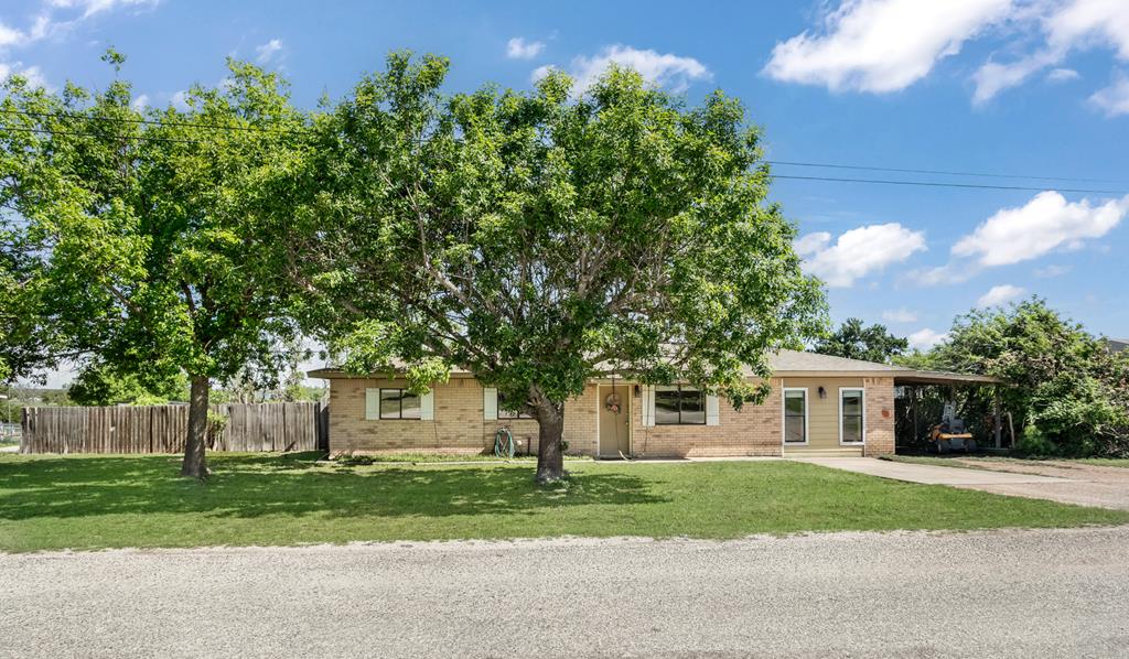 90 Quail Run Harper, TX 78631 - Photo 1 of 25 a front view of a house with a yard and a garage