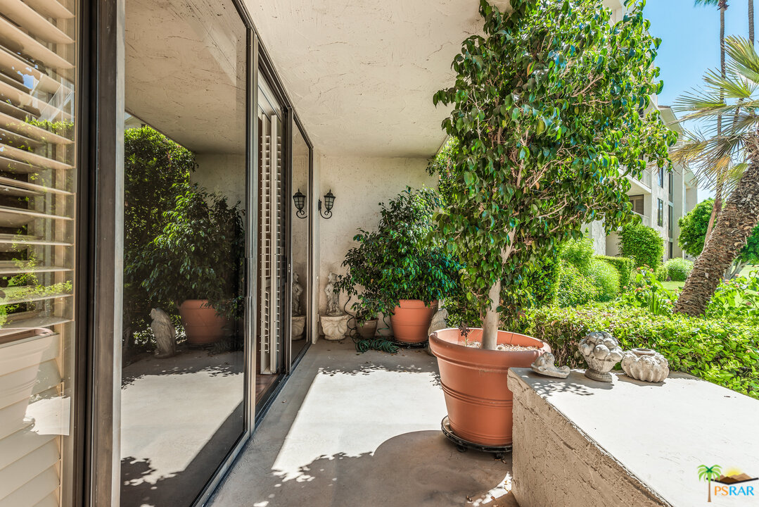 910 Island Drive, Unit 107 Rancho Mirage, CA 92270 - Photo 7 of 23 a view of a porch with patio