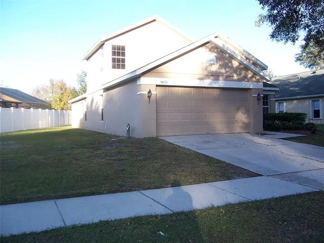 a backyard of a house