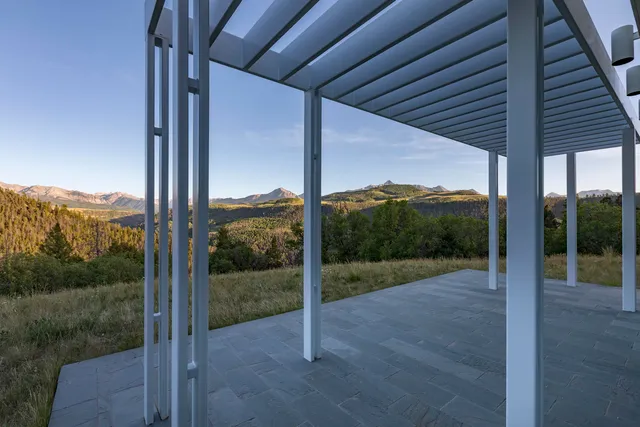 a aerial view of a house