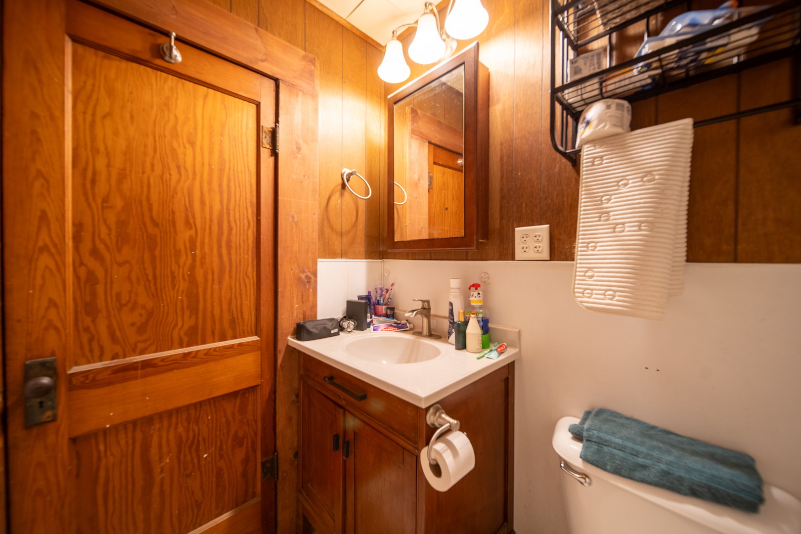 1801 Lee Center Road Amboy, IL 61310 - Photo 15 of 45 a bathroom with a sink and a mirror