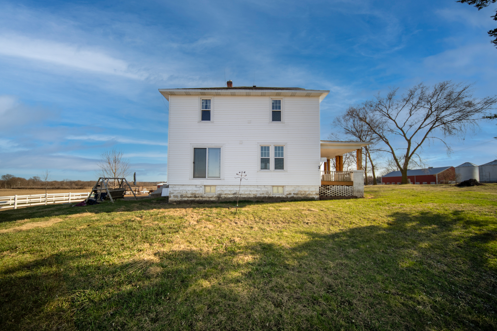 1801 Lee Center Road Amboy, IL 61310 - Photo 31 of 45 a view of a house with backyard and lake view