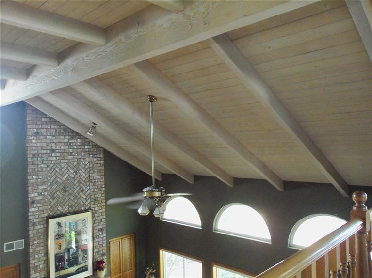 19292 Farallon Road Madera, CA 93638 - Photo 32 of 38 Vaulted ceiling with exposed wood beams.