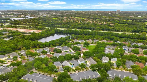 a view of city and mountain