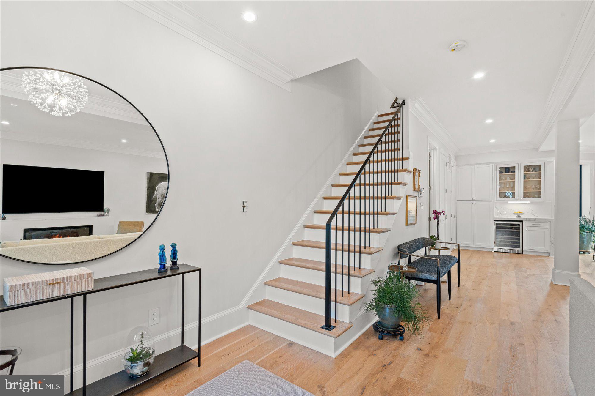 2610 Garfield Street Northwest Washington, DC 20008 - Photo 19 of 51 a view of a livingroom with furniture and staircase