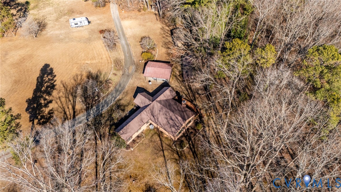 475 Dove Road Boydton, VA 23917 - Photo 38 of 45 a aerial view of a house with a yard