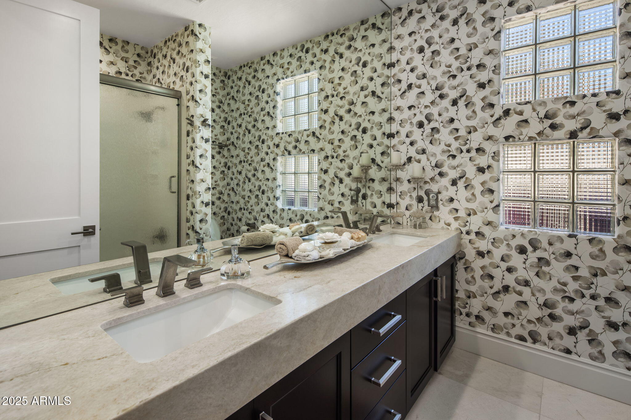 8216 East Angel Spirit Drive Scottsdale, AZ 85255 - Photo 20 of 29 a bathroom with a sink and a mirror