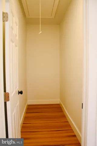 a view of wooden door