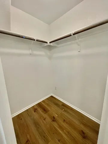 a view of a room with an empty space