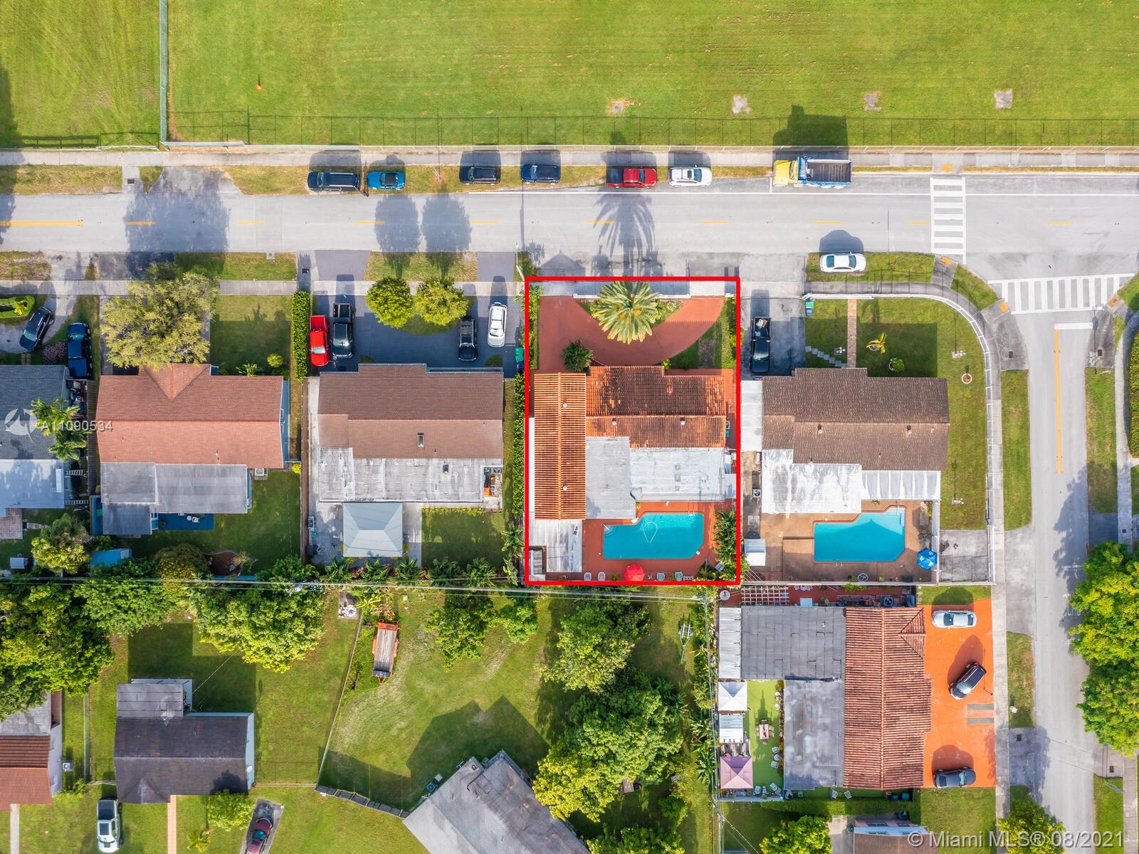 2820 Southwest 95th Avenue Miami, FL 33165 - Photo 12 of 100 an aerial view of houses with outdoor space and swimming pool