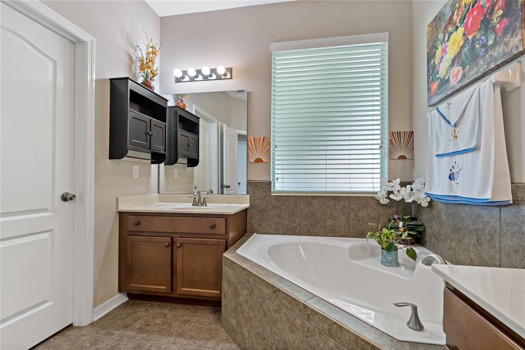 178 Magneta Loop Auburndale, FL 33823 - Photo 23 of 77 a bathroom with a tub sink and mirror