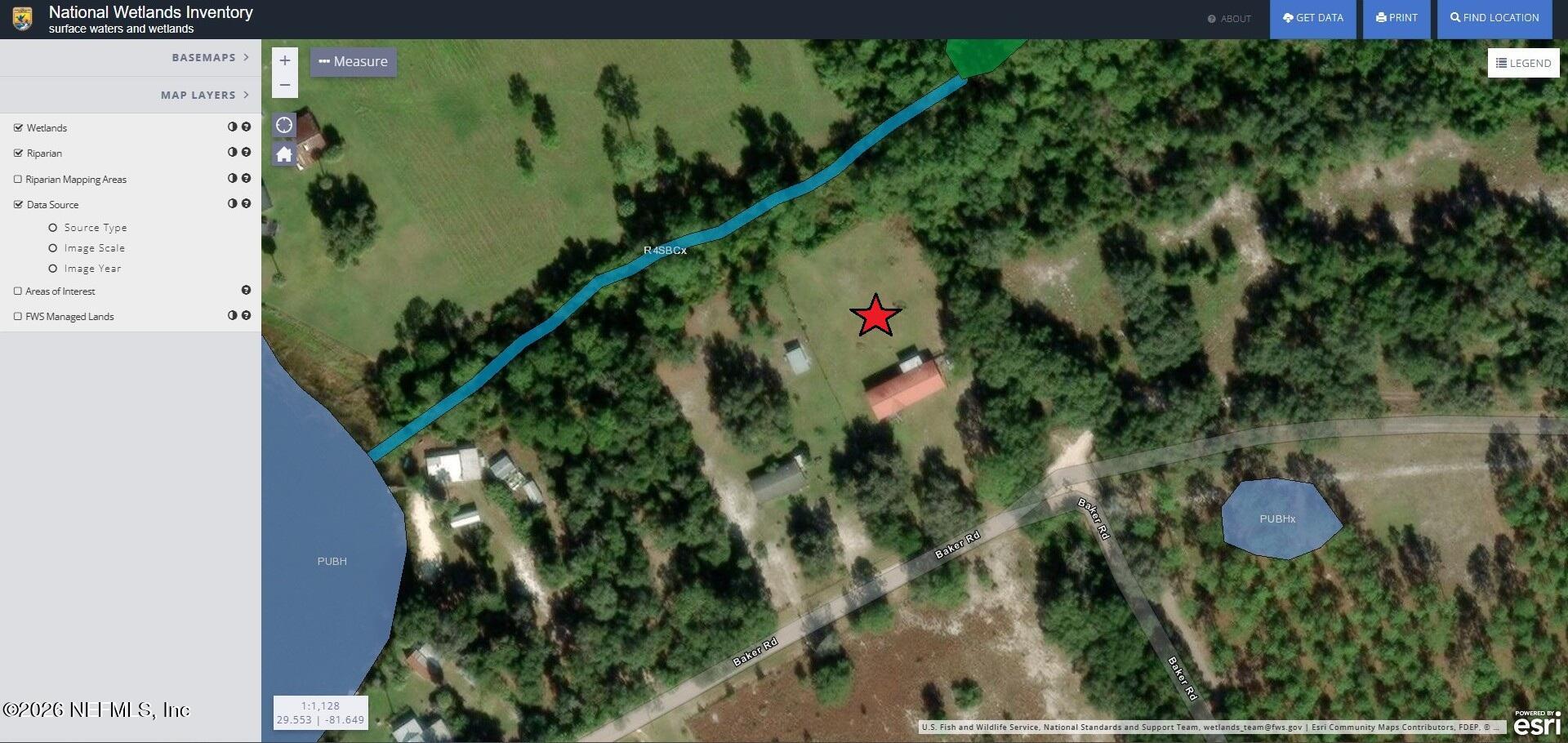 214 Baker Road Satsuma, FL 32189 - Photo 31 of 31 214 Baker Rd (Wetlands Map)