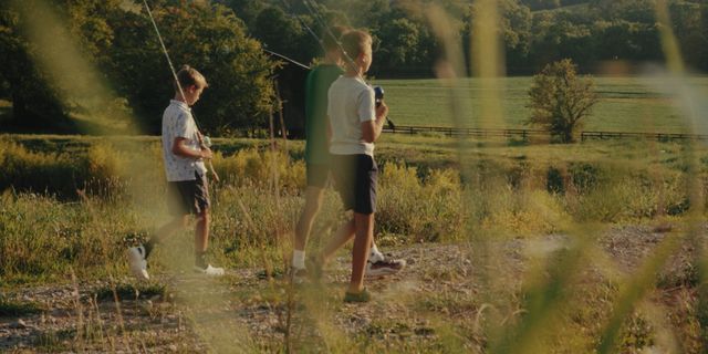 a bathroom with a small yard