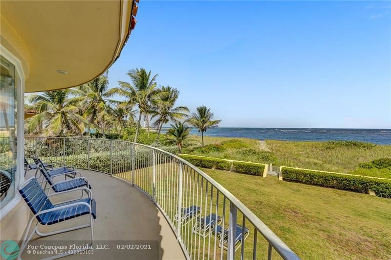 2102 Bay Drive Pompano Beach, FL 33062 - Photo 50 of 71 a view of a balcony with ocean view