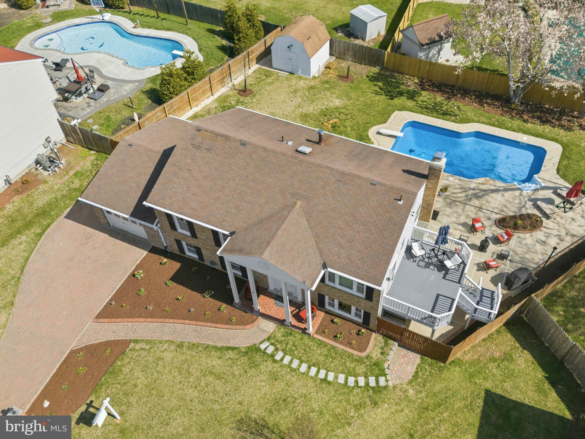5 Coatbridge Court Olney, MD 20832 - Photo 3 of 49 an aerial view of a house with swimming pool