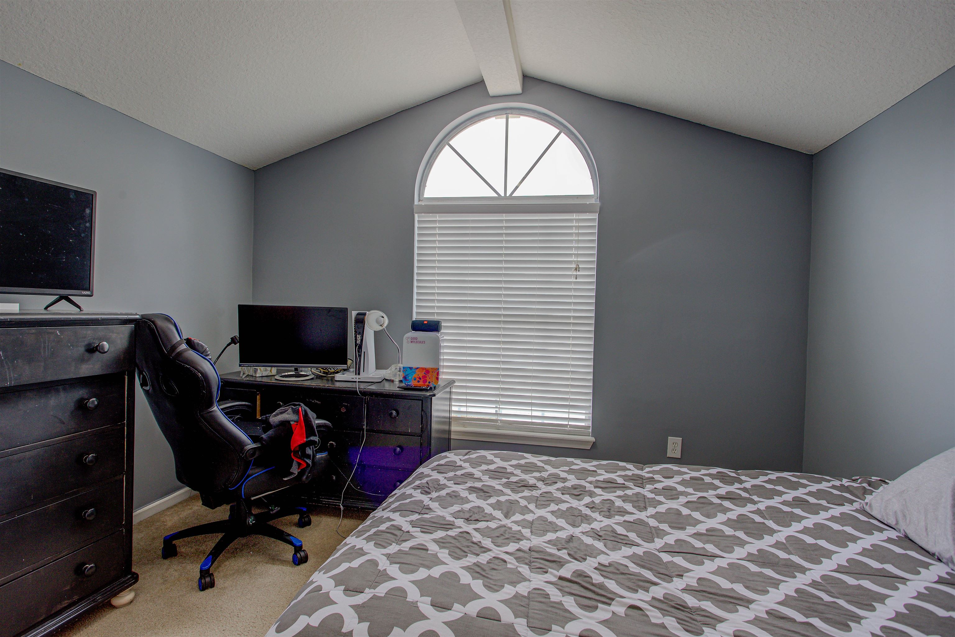 939 Silver Spring Court St. Augustine, FL 32092 - Photo 56 of 79 a bedroom with a bed and a flat screen tv