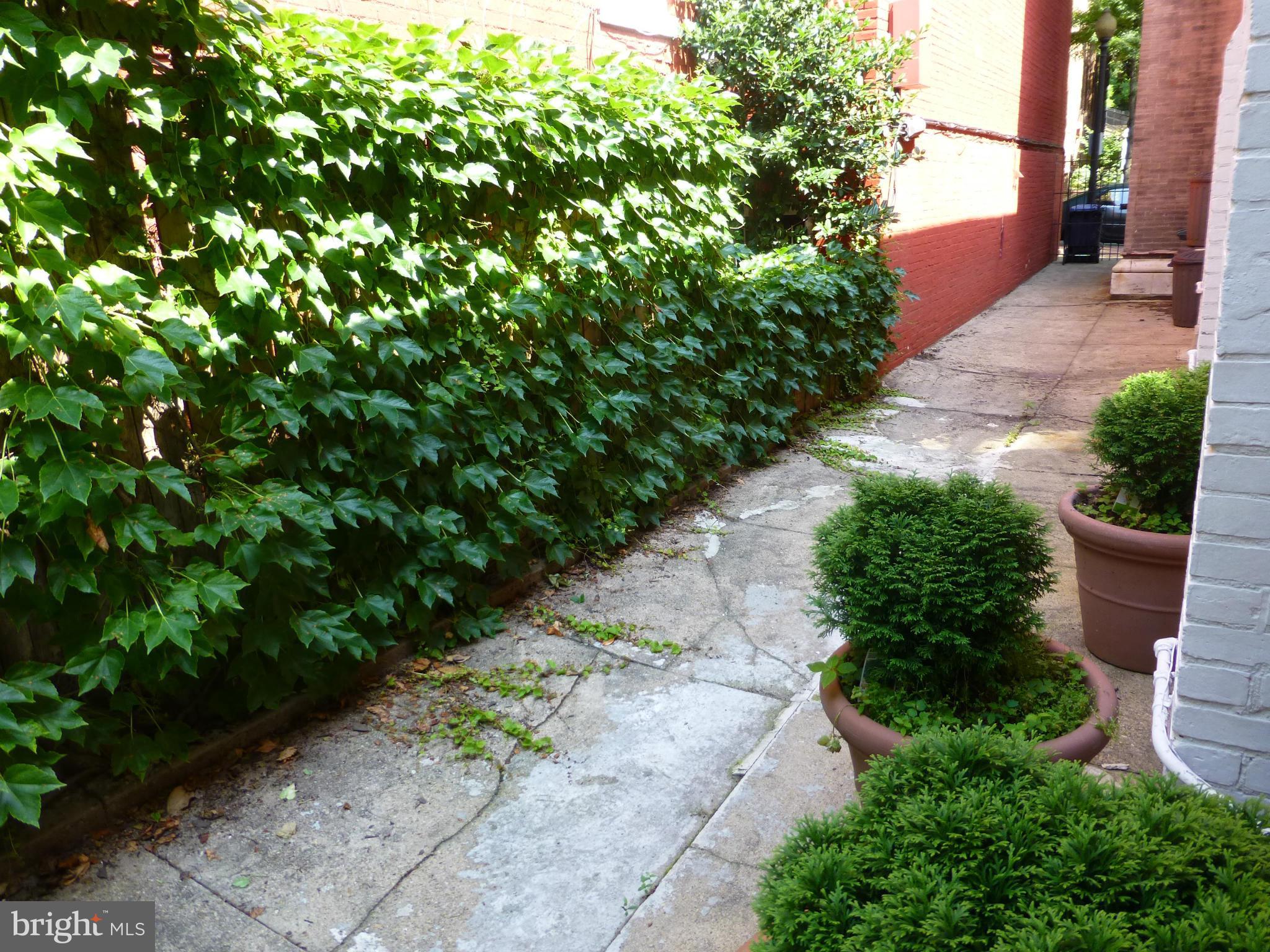 3040 Q Street Northwest Washington, DC 20007 - Photo 29 of 30 Private Gated Aldersgate Walk east side of house.