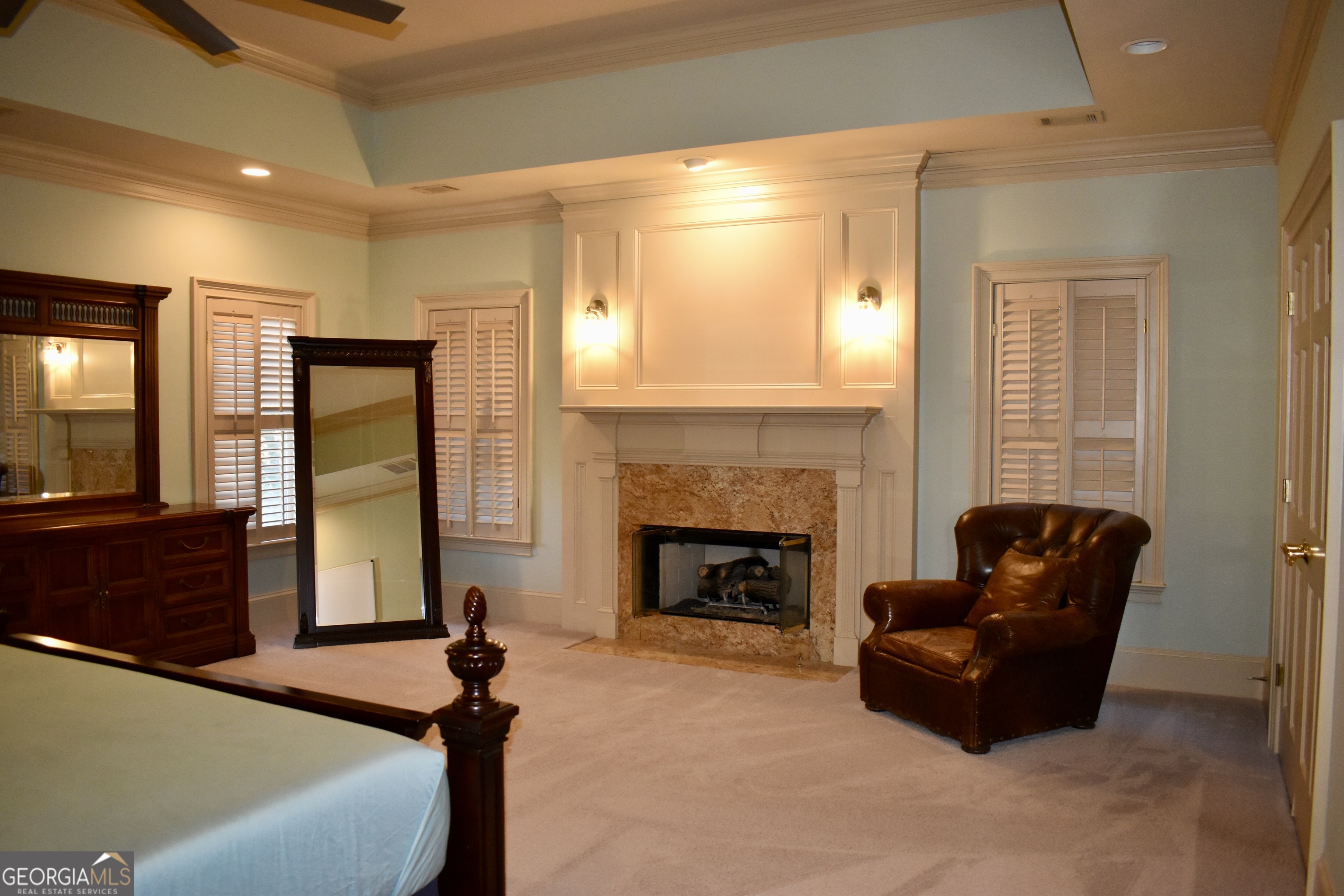 3 Club Drive Newnan, GA 30263 - Photo 40 of 43 a living room with furniture and a fireplace