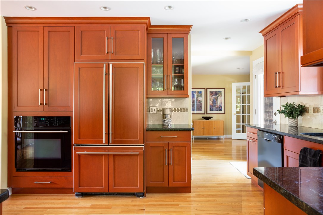 75 Longfellow Road Jamestown, RI 02835 - Photo 8 of 30 Kitchen with glass door to private deck