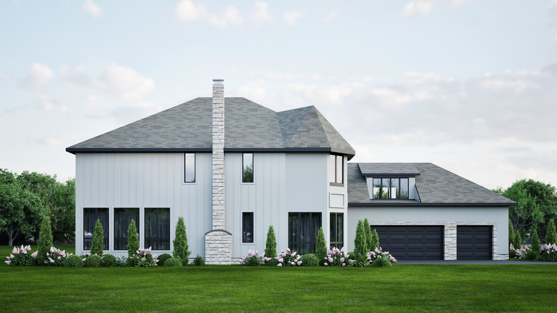 7271 Providence Court Long Grove, IL 60060 - Photo 2 of 8 a front view of a house with a garden and yard