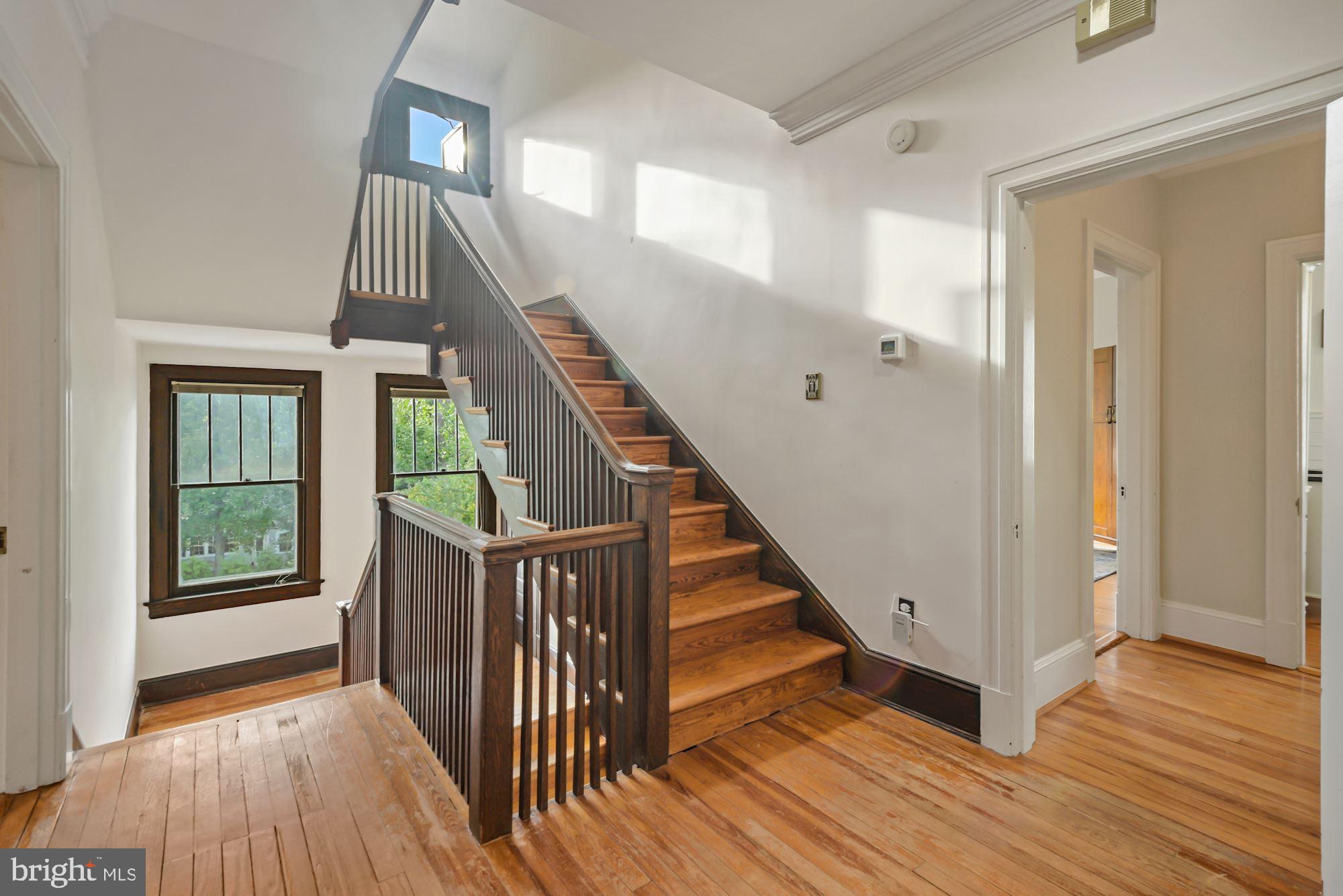 6812 Connecticut Avenue Chevy Chase, MD 20815 - Photo 23 of 37 Lovely stairs to Owners' suite on 3rd level
